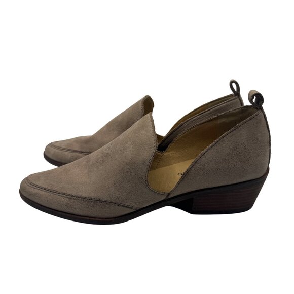 Lucky Brand Womens  Size 8.5 M Tan Suede Mahzan Slip-On Shoes - Picture 6 of 8